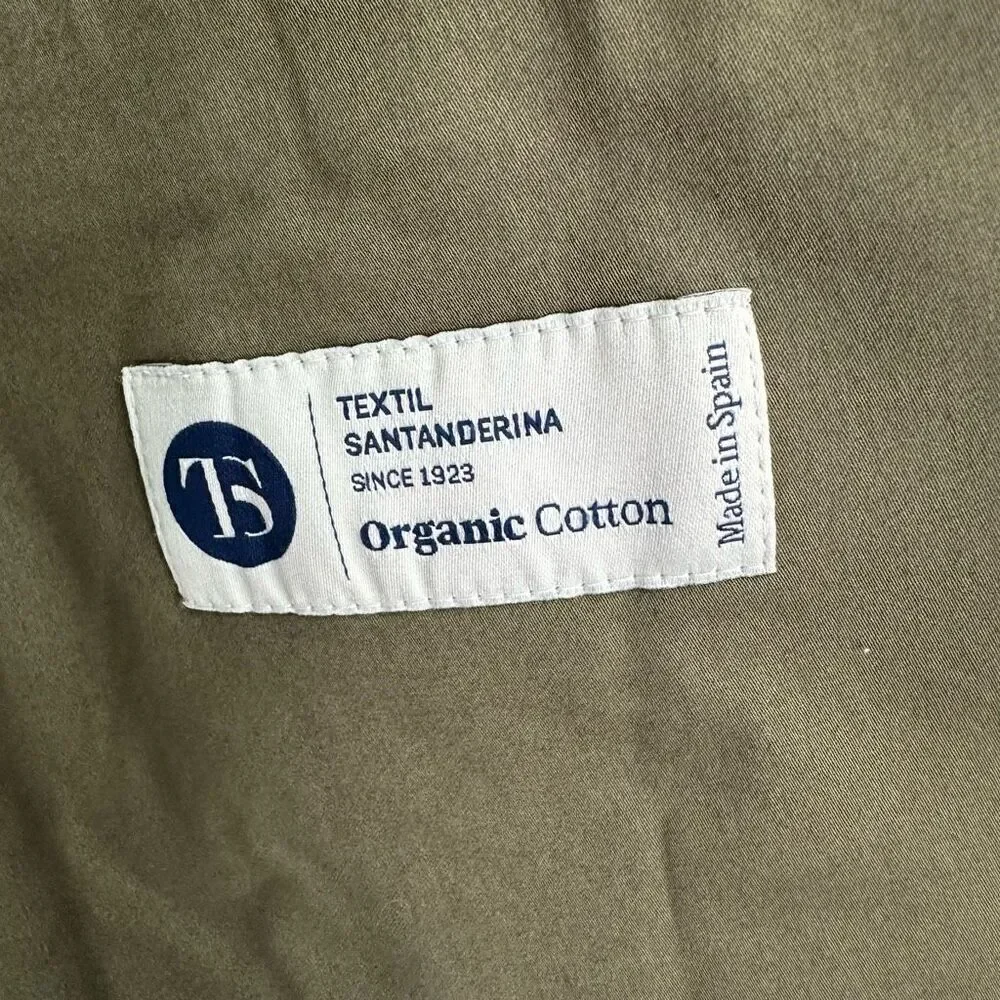 Moss 1851 Men’s Organic Cotton Blend Olive Green Tailored Ankle Pant Suit DIFFER